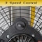 Edendirect 24in 3-Speed Portable High Velocity Drum Fan, Yellow, 1/3 HP, Turbo Blade, Low Noise IR-FAN7804 - alternate 8